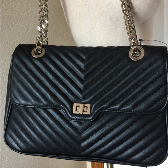 Steve Madden Handbags - Steve Madden  black vegan leather crossbody  NWT